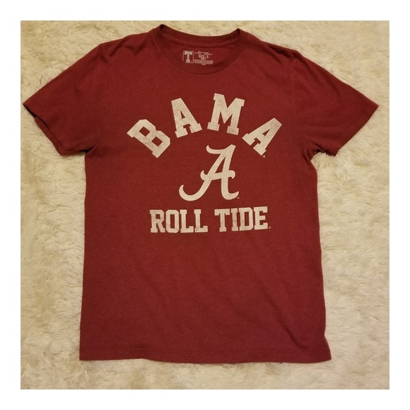 Alabama Football Roll Tide Graphic Tee Small Euc